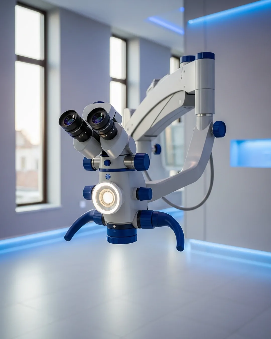 Surgical microscope used by MFE specialists during retreatment