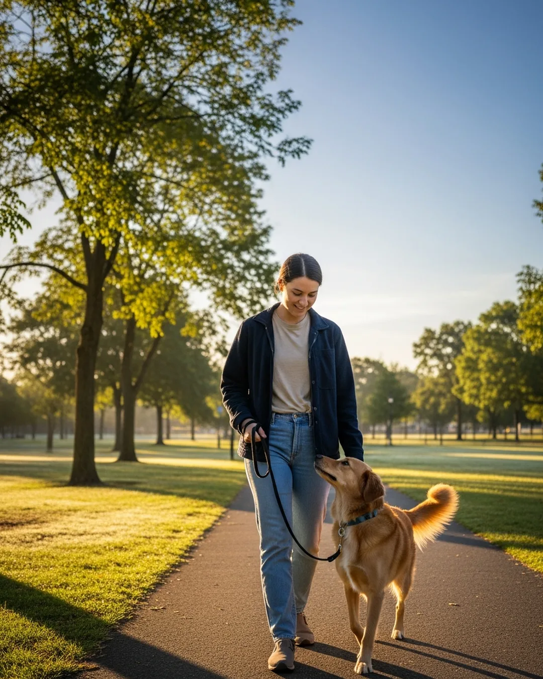 Patient on a calm morning walk after successful retreatment recovery