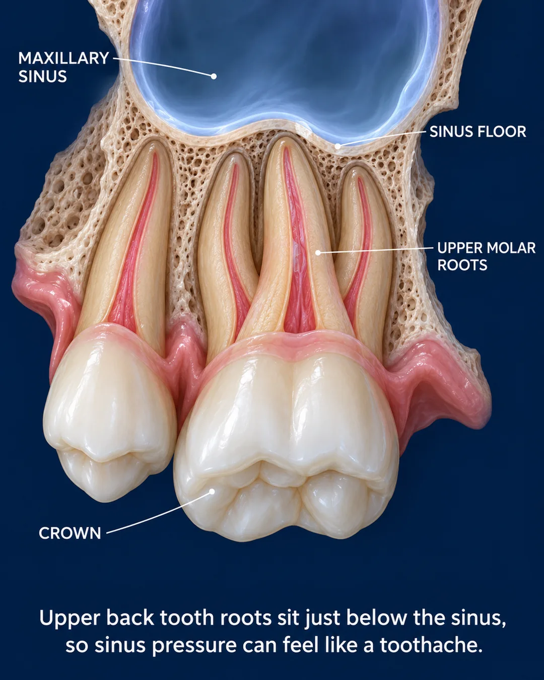 What Causes Sudden Tooth Pain? - Sudden tooth pain sinus tooth anatomy